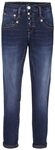 Herrlicher, Shyra Cropped Jeans Comfort mit halb verdeckter Knopfleise