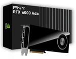 PNY NVIDIA RTX 6000 Ada Generation, 48 GB GDDR6, PCIe 4.0, Dual Slot, 4X DisplayPort,