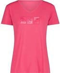 CMP Damen Print T-Shirt, pink Fluo, XL