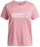 Under Armour UA TECH Twist WDMK Logo SS - Bittersweet Pink/White - YLG, Bittersweet