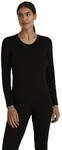 FALKE Damen Daily ClimaWool Crew Neck Unterw&auml;sche Unterhemd Langarmshirt