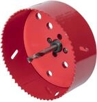 wolfcraft Bi-Metall-Lochs&auml;ge ⌀ 112 mm | F&uuml;r Trockenbaumaterialien, Holz,