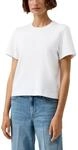 s.Oliver Damen T-Shirt &ndash; Regular Fit, Interlockjersey, verk&uuml;rzt
