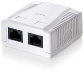 Equip 235212 &ndash; Aufbaugeh&auml;use, Cat.6, 2-Port, Version 1, Wei&szlig;