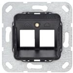 Gira 560300 Modular Jack 3, 2-Fach Tragring