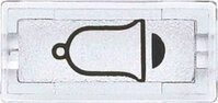 Merten Symbole, rechteckig, Klingel, glasklar, 395869