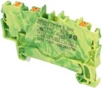 WAGO 2202-1307 3-CONDUCTOR GROUND TERMINAL BLOCK WITH PUSH-BUTTON 2.5 MM?,