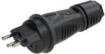 Stecker SK 230V/10A IP55 Schweizer Standard T13 schwarz - PCE