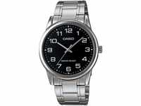 CASIO Herren Analog Quarz Uhr mit Edelstahl Armband MTP-V001D-1
