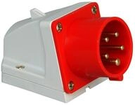Kopp 171900000 CEE Wandstecker, 5-polig, 32 A, 400 V, rot