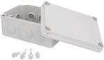 UNITEC Aufputz-Abzweigkasten, Abzweigdose, Installationsgeh&auml;use, 130x176x76 mm,