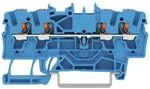 WAGO 2202-1404 Durchgangsklemme 5.20mm Push-In-Klemme Blau 100St.
