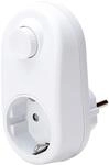 Kopp Zwischenstecker mit Dimmfunktion, 220-240V, 50Hz, Schutzart IP20, arktiswei&szlig;,
