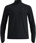 Odlo Essential Thermal Herren Laufshirt Langarm 1/2 Zip Schwarz | Leichtes