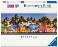 Ravensburger Puzzle 12001710 - Nachtlichter am Ocean Drive - Panorama-Puzzle Miami