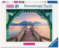 Ravensburger Puzzle 12001762 - Romantischer Steg am Lac d'Annecy, Beautiful Walkways