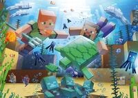 Ravensburger Puzzle 12000421 - Minecraft Mosaic - 1000 Teile Puzzle f&uuml;r Erwachsene