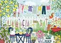 Ravensburger Puzzle 12001754 - Sommergarten - liebevoll gezeichnetes Garten-Puzzle,