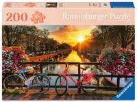Ravensburger Puzzle Fahrr&auml;der in Amsterdam - 200 gro&szlig;e Puzzle-Teile | 200 Teile
