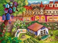 Erwachsenenpuzzle 500 Teile - Kleinstadtidylle