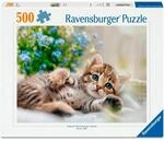 Ravensburger Puzzle 12001904 - S&uuml;&szlig;es K&auml;tzchen - 500 Teile Katzen-Puzzle, f&uuml;r