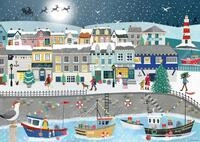 Ravensburger Puzzle 12001628 - Weihnachten am Hafen - wundersch&ouml;nes Weihnachtspuzzle