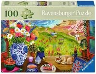 Ravensburger Puzzle 12001732 - Blick aus dem Fenster - 100 Teile Landschafts-Puzzle