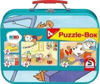 Schmidt Spiele 55892 Bobo Siebenschl&auml;fer Puzzle, 2x26 und 2x48 Teile Puzzle 