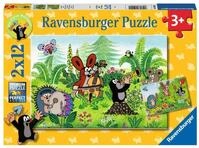 Ravensburger Puzzle Gartenparty mit Freunden - 2x12 Teile Puzzle ab 3 Jahre | 2x12