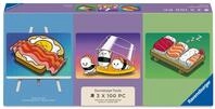 Ravensburger Puzzle 12002047 - Kawaii Breakfast, Lunch & Dinner - 3 Minipuzzles mit
