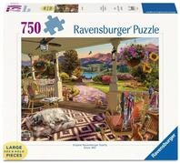 Ravensburger Puzzle 17457 - Entspannung auf der Veranda - 750 Teile Large Pieces,