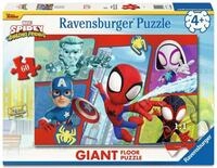 Ravensburger Kinderpuzzle 12004216 - Spidey in Aktion! - Bodenpuzzle mit 60 gro&szlig;en