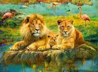 Ravensburger Puzzle 12000220 - L&ouml;wen in der Savanne - 500 Teile Puzzle f&uuml;r