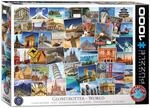 EuroGraphics 1000 Teile - Globetrotter Welt 6000-0751 mehrfarbig einheitsgr&ouml;&szlig;e