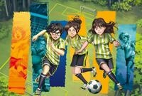 Schmidt 56597 Die Fussballbande Kinderpuzzle, 150 Teile | Das Team der Fussballbande