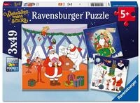 Kinderpuzzle 3x49 Teile - Weihnachtsmann & Co.KG - Weihnachtsmann & Co. KG
