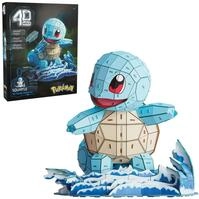 4D Build - Pok&eacute;mon Schiggy - detailreiches 3D-Puzzle aus hochwertigem Karton, 180