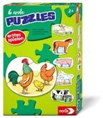 Noris 6 erste Puzzles Fahrzeuge &ndash; Kinderpuzzle ab 2 Jahren mit Bauernhoftieren &ndash;