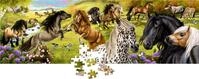 Die Spiegelburg - Panorama-Puzzle - Pferdefreunde (250 Teile), 18600