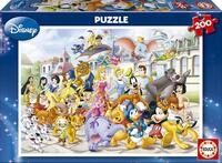 Educa - Disney Parade | Puzzle 200 Teile f&uuml;r Kinder ab 6 Jahren, Mickey Maus Disney