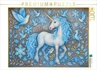 Puzzle &middot; Schneeeinhorn und Eiskristall-V&ouml;gel | Magische Fabelwesen &middot; 1000 Teile &middot;