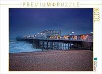 Puzzle &middot; Brighton Pier | Blaue Stunde am Brighton Pier &middot; 1000 Teile &middot; Lege-Gr&ouml;&szlig;e