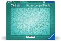 Ravensburger Puzzle 12000189 - Krypt Puzzle Metallic Mint - Schweres Puzzle f&uuml;r