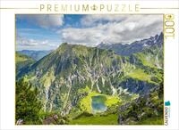 Puzzle &middot; Unterer Gaisalpsee, dahinter der Entschenkopf | 1000 Teile &middot; Lege-Gr&ouml;&szlig;e