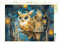 Puzzle &middot; Eule sitzt in Einer m&auml;rchenhaften Traumwelt Steampunk | Eule sitzt in