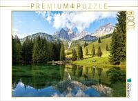 Puzzle &middot; Spiegelung der Bischofsm&uuml;tze im Almsee bei Filzmoos | 1000 Teile &middot;