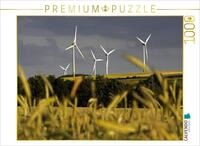 Puzzle &middot; Landschaft mit Windkraftanlagen | 1000 Teile &middot; Lege-Gr&ouml;&szlig;e 64 &times; 48 cm &middot;