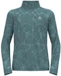 Odlo Herren Zeroweight Print Jacket Laufbekleidung Laufjacke Blaugrau - L