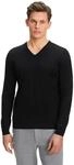 FALKE Herren Basic New Merino V-Neck Pullover elegant klassisch f&uuml;r Business...