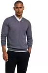 FALKE Herren Basic New Merino V-Neck Pullover elegant klassisch f&uuml;r Business...